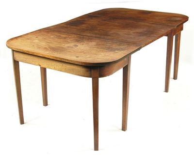 Appraisal: An early th century mahogany dining table the pair of