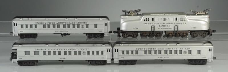 Appraisal: This is the th Anniversary passenger set from The locomotive