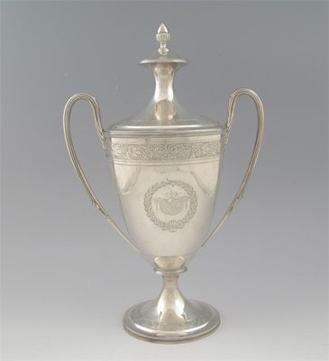 Appraisal: A George III vase shaped cup and cover on a