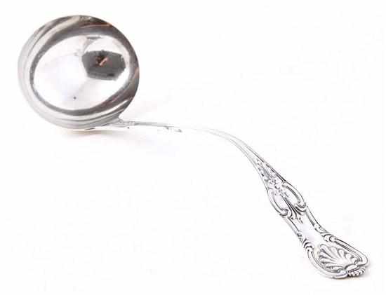 Appraisal: American sterling soup ladle of Southern interest James Allan Co