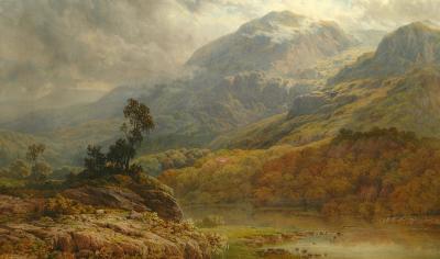 Appraisal: SAMUEL HENRY BAKER Borrowdale signed and labelled verso x gilt