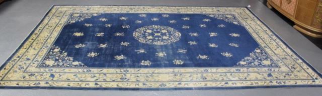 Appraisal: Large Antique Vintage Chinese Peking Carpet From a Westchester NY