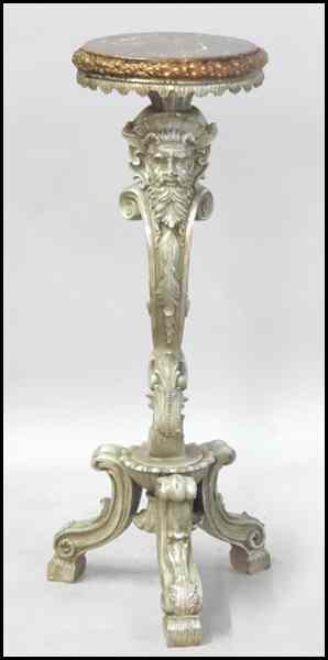 Appraisal: PAINTED COMPOSITE FIGURAL PEDESTAL Height '' Diameter '' Condition No