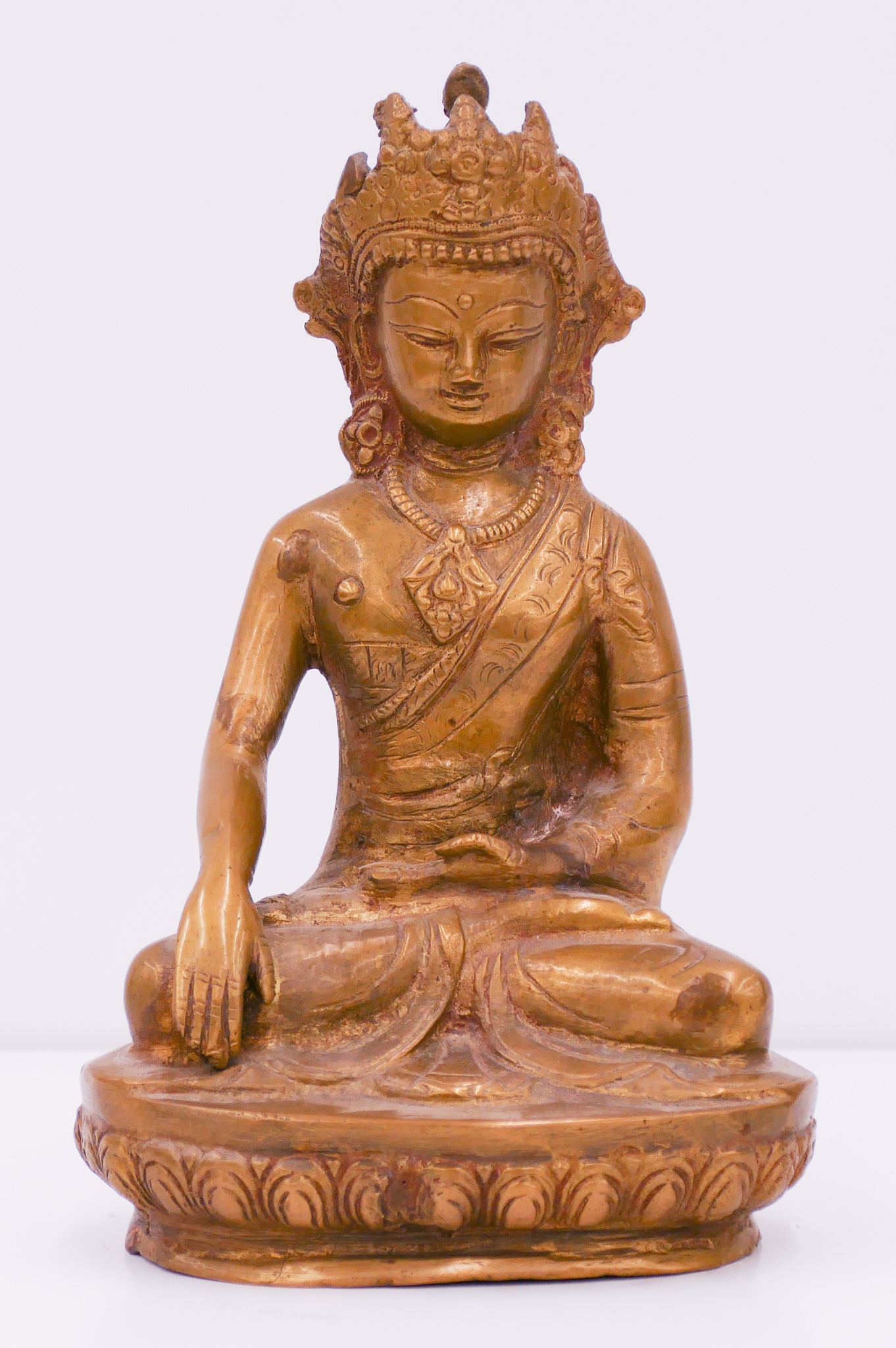 Appraisal: Old Tibetan Brass Seated Tara ''