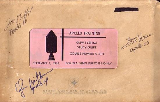 Appraisal: Apollo Training Crew Systems Study Guide Divided into sections and