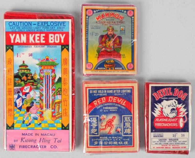 Appraisal: Lot of Firecracker Packs Includes Yan Kee Boy -pack Red