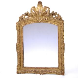 Appraisal: Regence giltwood wall mirror Regence giltwood wall mirror Early th