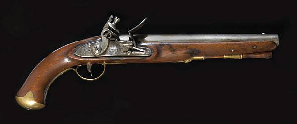 Appraisal: A U S single shot flintlock contract pistol by Joseph