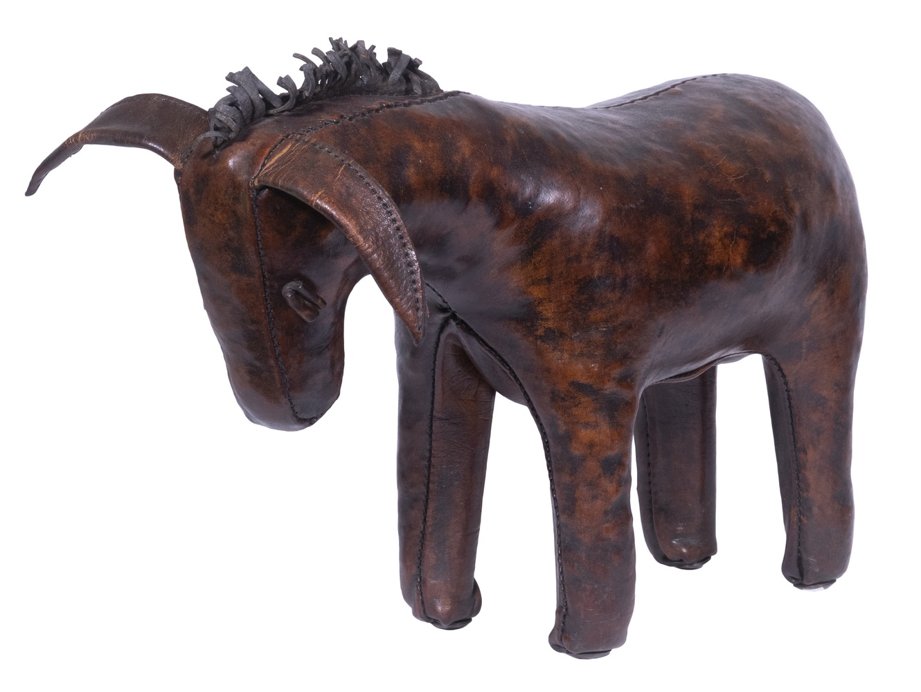 Appraisal: OMERSA FOR ABERCROMBIE FITCH DONKEY Mid- th c Leather Donkey