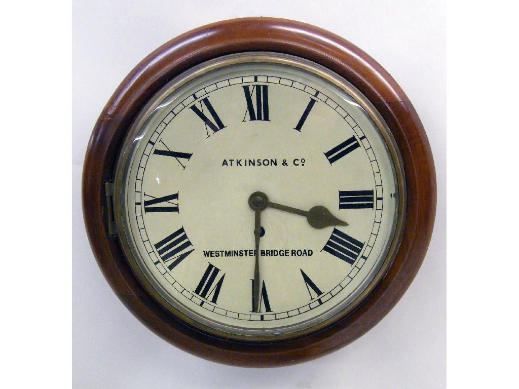 Appraisal: Black slate two train mantel clock the movement striking on