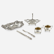 Appraisal: th- th Century COLLECTION OF TABLEWARES sterling silver silver gilt