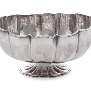 Appraisal: A Buccellati Silver Centerpiece Bowl Second Half th Century marked