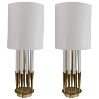 Appraisal: Mid-Century Modern pair of table lamps by Stiffel circa s