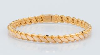 Appraisal: ct Gold Bangle grams K yellow gold round bangle bracelet