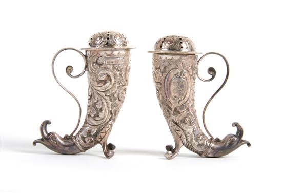 Appraisal: A Pair of English Sterling Silver Casters Deakin Francis Ltd