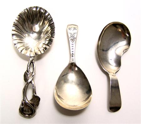 Appraisal: A William IV cast caddy spoon W Boss possibly London