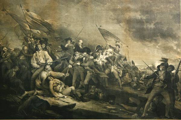 Appraisal: After John Trumbull American - The Battle at Bunker's Hill