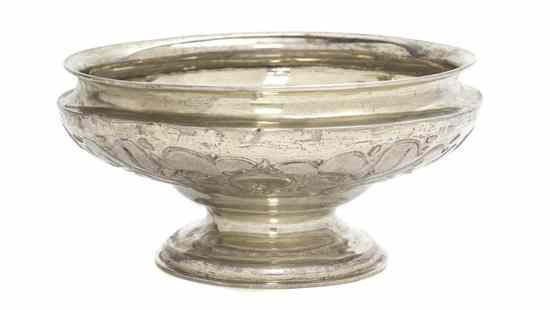 Appraisal: A Russian Silver Compote St Petersburg with makers mark of