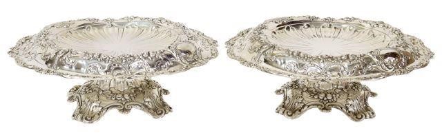 Appraisal: pair American sterling silver raised compotes Gorham Company c with