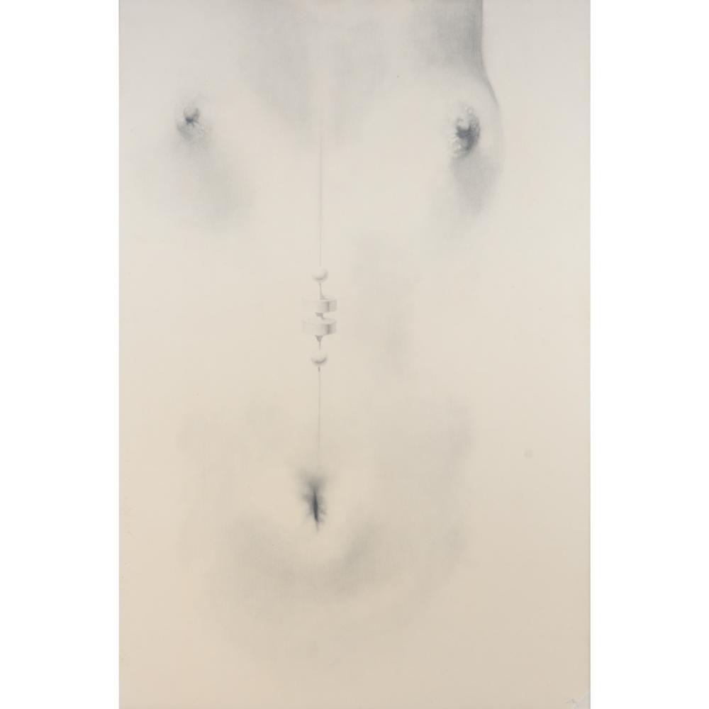 Appraisal: Machado Brazil th Century Sorrol surrealist nude graphite on paper