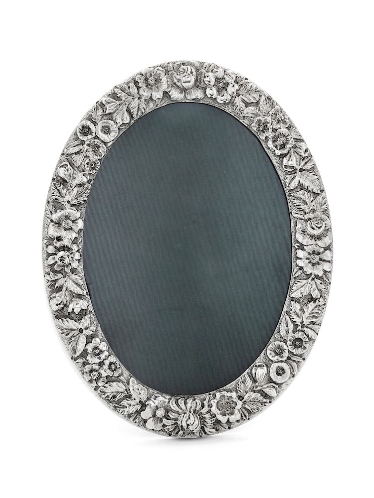 Appraisal: An American Silver Picture Frame An American Silver Picture Frame