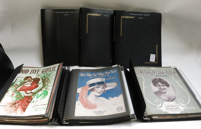 Appraisal: COLLECTION OF IRVING BERLIN SHEET MUSIC American - compiled in