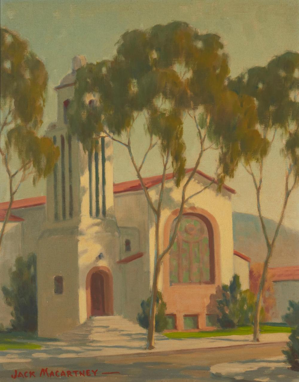 Appraisal: Jack Macartney - Laguna Beach CA Presbyterian Church Laguna Beach