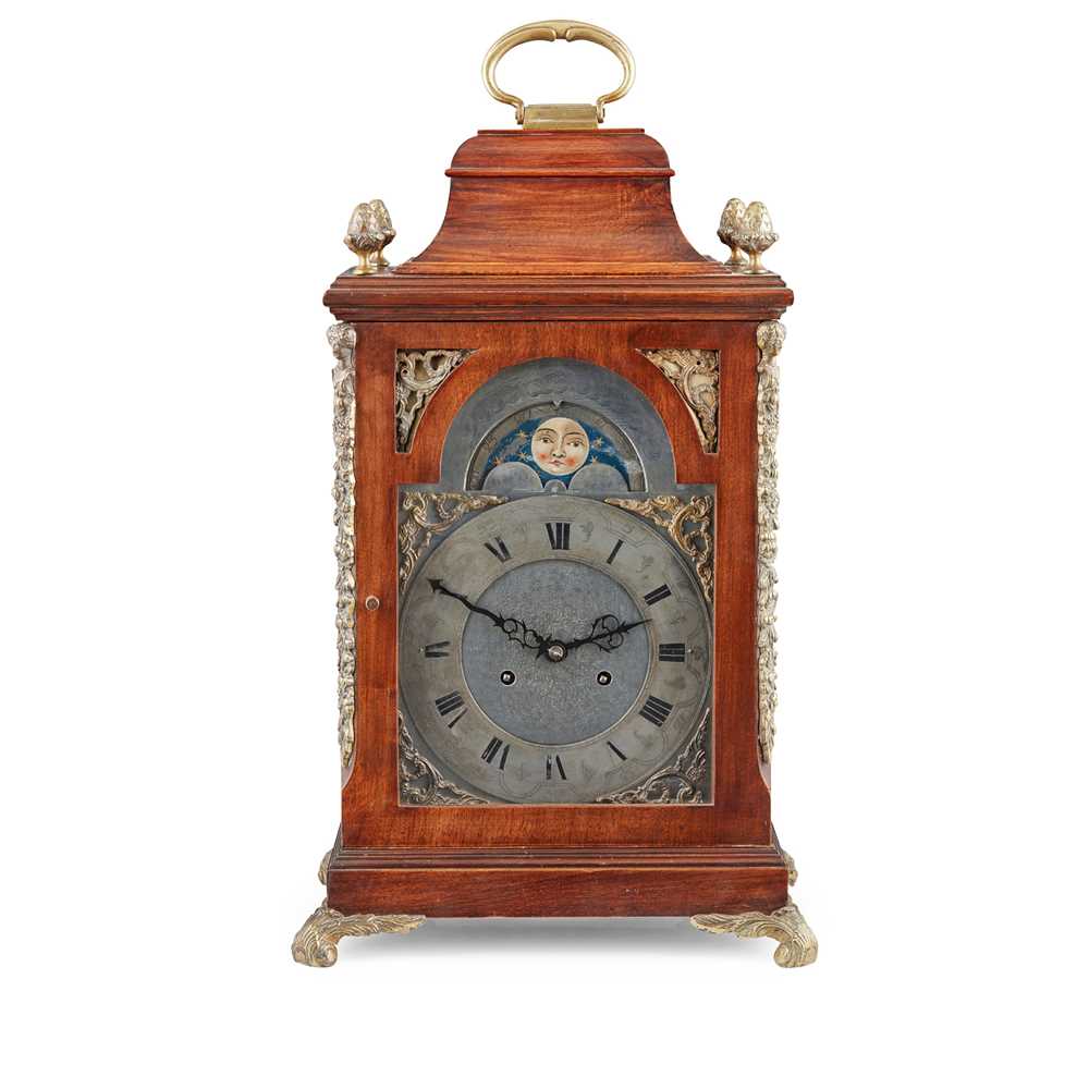 Appraisal: GEORGE III MAHOGANY BRACKET CLOCK LATE TH EARLY TH CENTURY