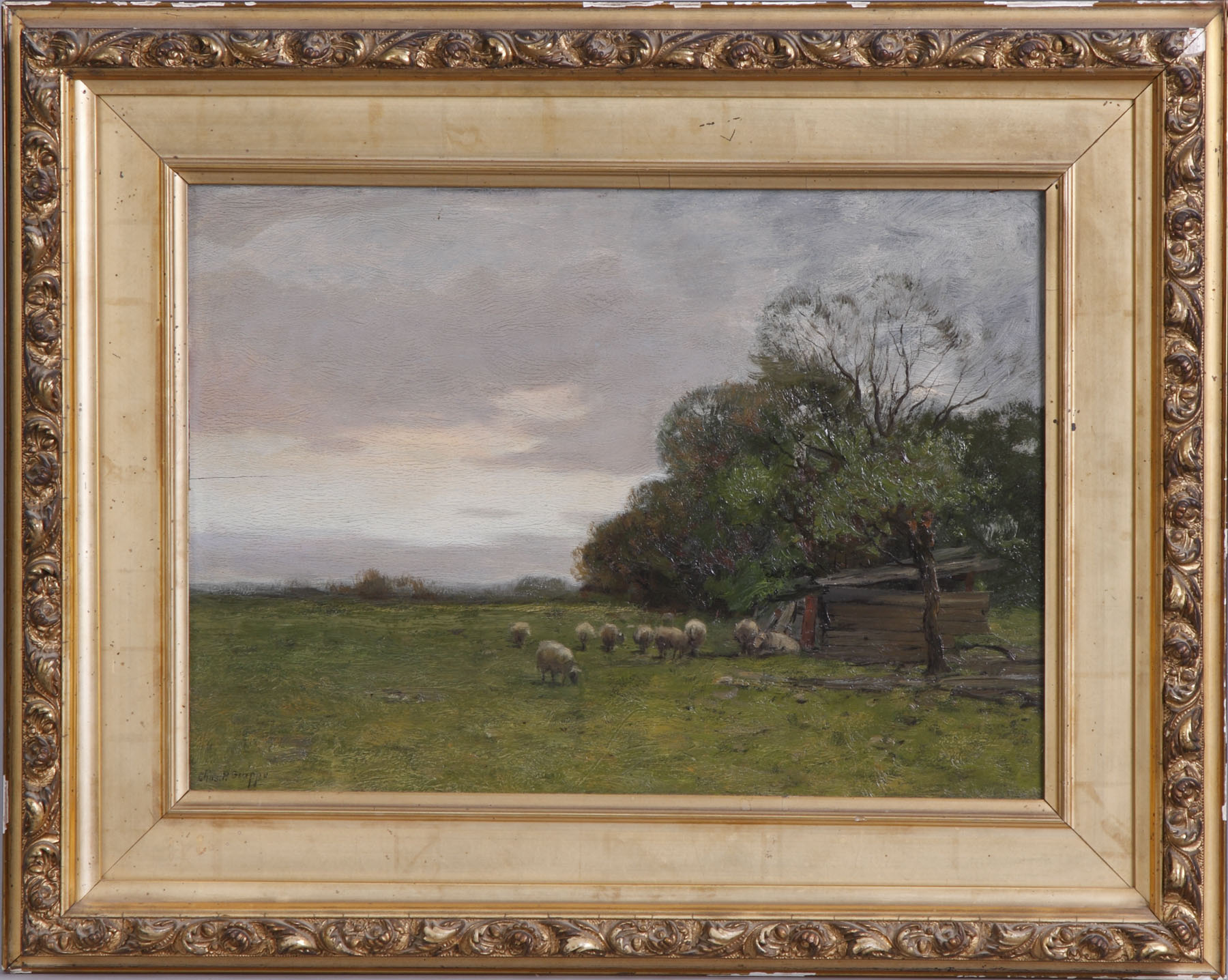 Appraisal: Charles Paul Gruppe American - Farm in upstate NY Sgn