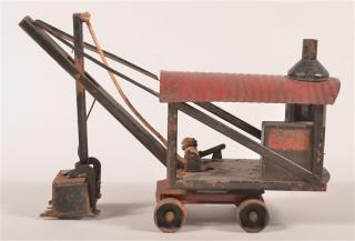 Appraisal: Buddy L Pressed Steel Steam Shovel Black housing with red