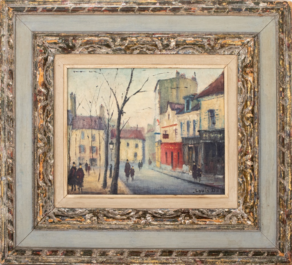 Appraisal: LOUIS DALI 'PARISIAN STREET SCENE' OIL ON CANVAS Louis Dali