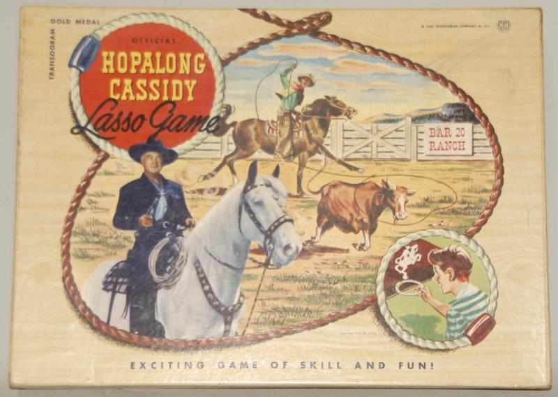 Appraisal: Vintage Hopalong Cassidy Lasso Game in Box Original box Made