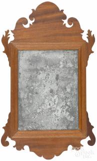 Appraisal: Chippendale mahogany looking glass ca '' h