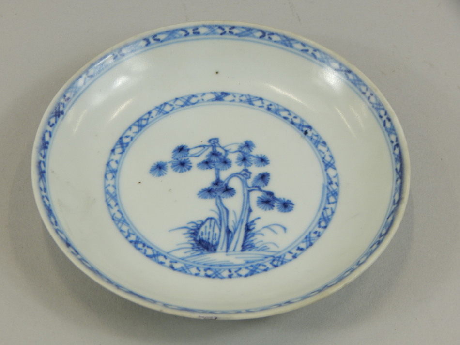 Appraisal: A Chinese blue and white saucer dish from The Nanking