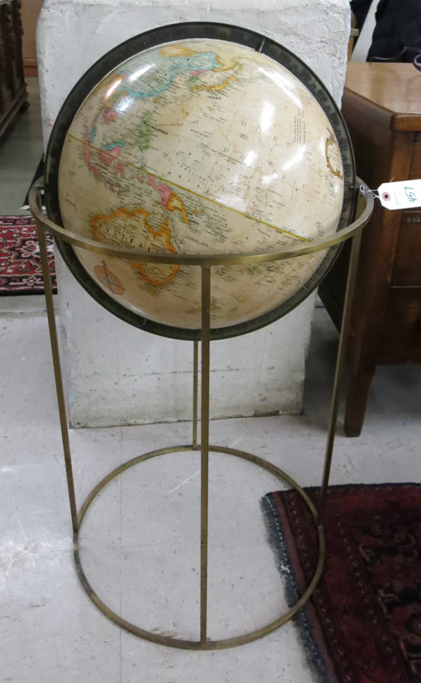 Appraisal: REPLOGLE WORLD GLOBE ON FLOOR STAND a World Classic Series