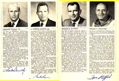 Appraisal: NASA Astronauts Booklet with single column biographies of the some