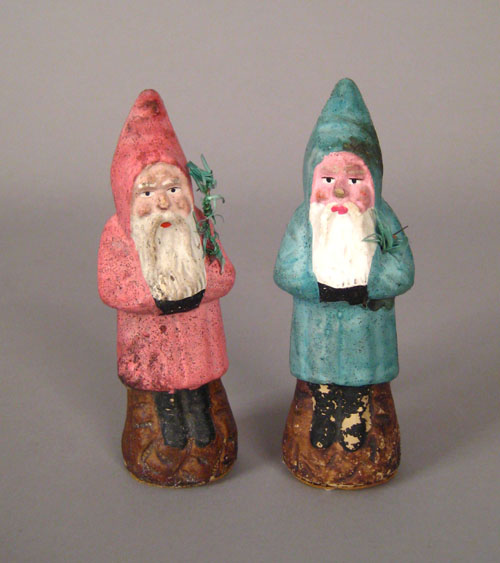 Appraisal: Two paper mache belsnickle candy containers late th early th