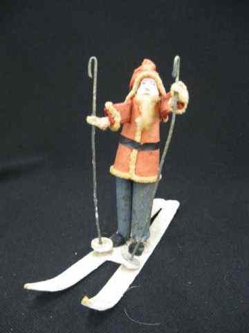 Appraisal: Antique Santa on Snow Skis ''