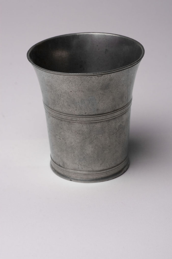 Appraisal: PEWTER BEAKER JAMES WEEKES New York City circa - Poughkeepsie