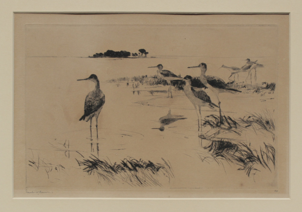 Appraisal: BENSON Frank Weston American - ''Winter Yellow Legs'' Etching sight