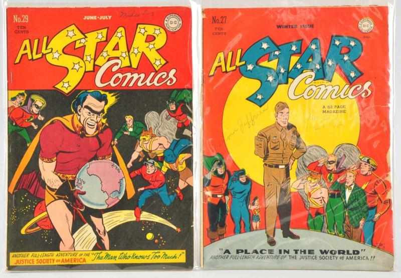 Appraisal: Lot of - All Star Comics Description Includes two issues