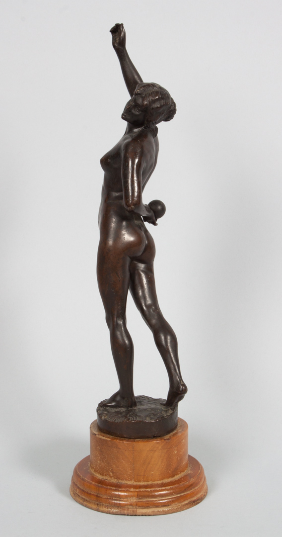 Appraisal: Barillot Jeunesse bronze Eugene Barillot French - Modeled as female