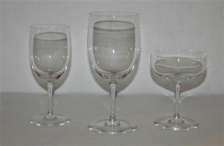 Appraisal: Group of Baccarat and Baccarat Style Stemware Estimate -