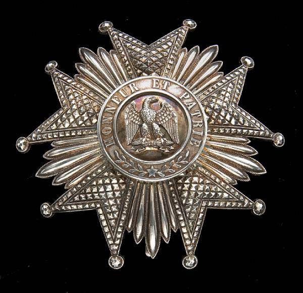 Appraisal: A French grand cross breast star of the Legion D'Honneur