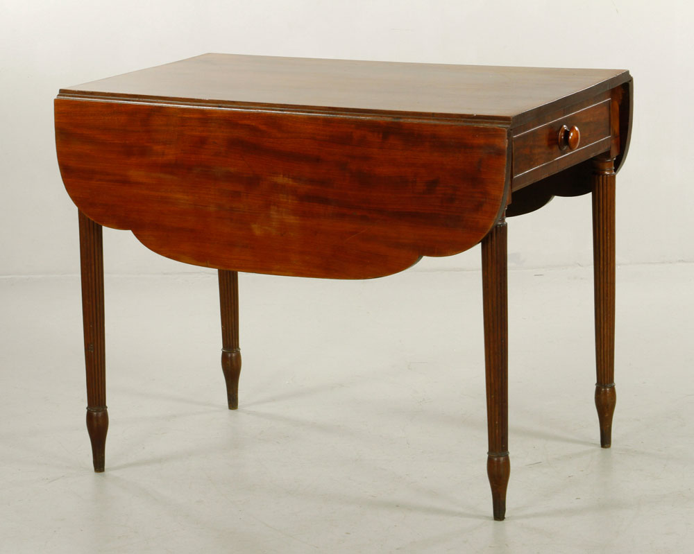 Appraisal: - New York Sheraton Drop Leaf Table Late th early