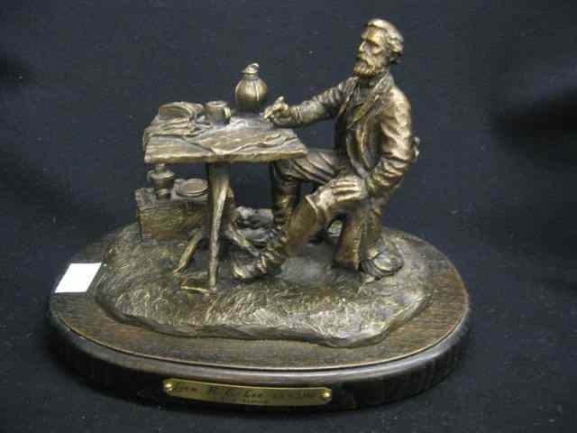 Appraisal: Bronze Figurine ''General Robert E Leeat Camp'' by Francis Burnam