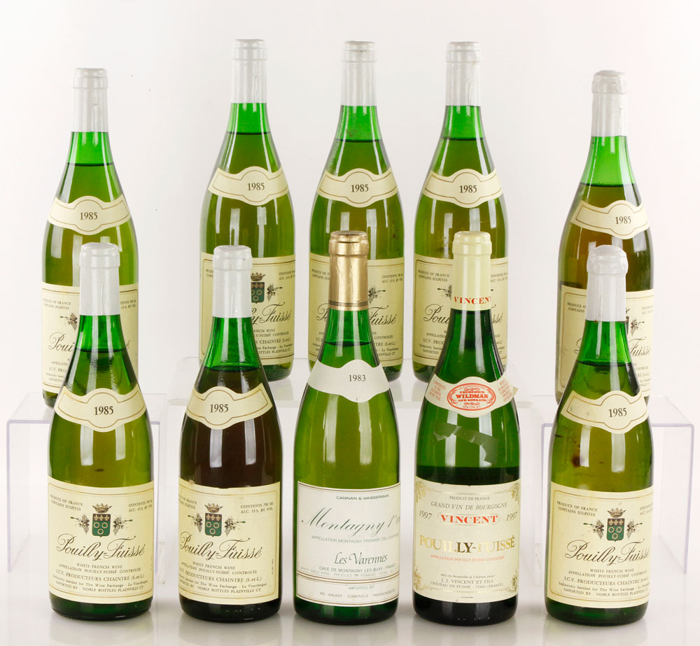 Appraisal: - Assorted Wines Ten bottles of assorted vineyards and vintages