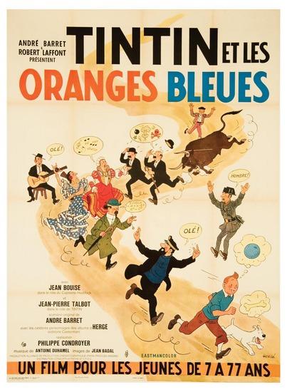 Appraisal: HERGE Georges Remi - TINTIN ET LES ORANGES BLEUES offset