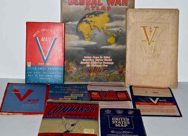 Appraisal: US WWII Homefront Items Lot of Nine Lot includes Cram's