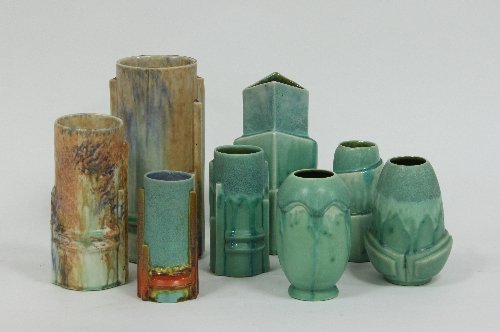 Appraisal: Shorter Son Ltd A quantity of Art Deco style vases